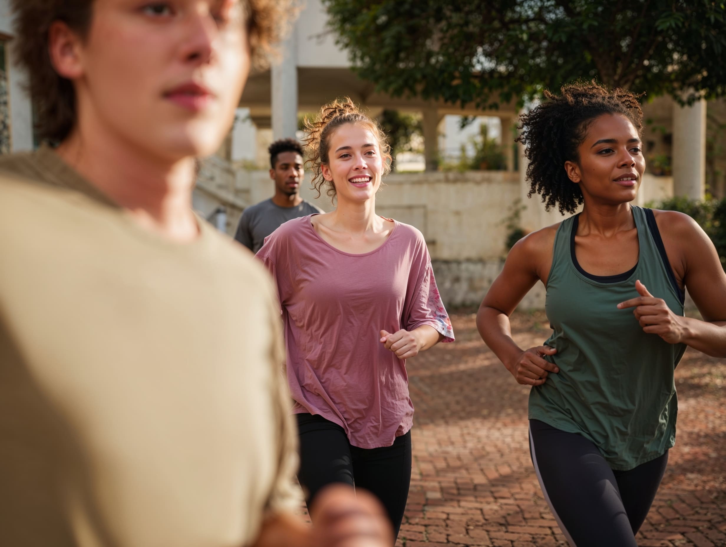 Group fitness session