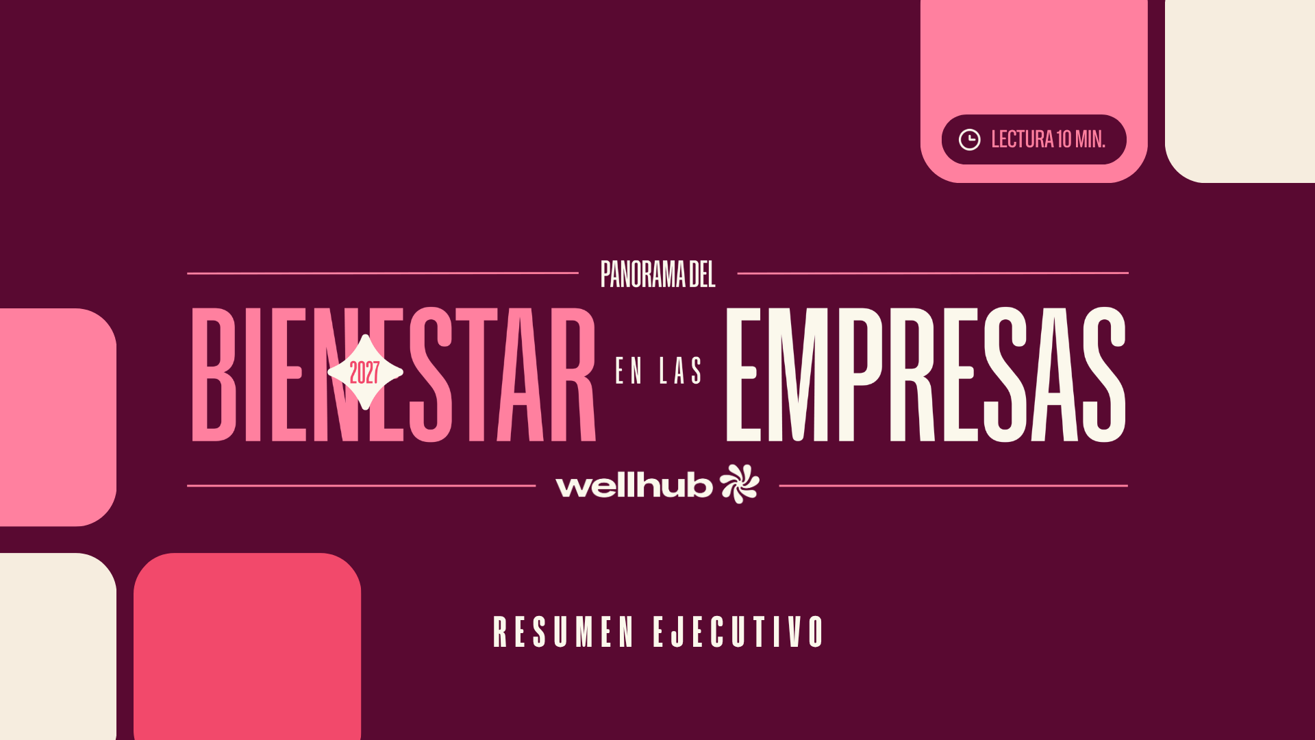 Portada del informe: Panorama del bienestar en las empresas 2027 — Por qué tu estrategia de IA triunfa cuando las personas la lideran